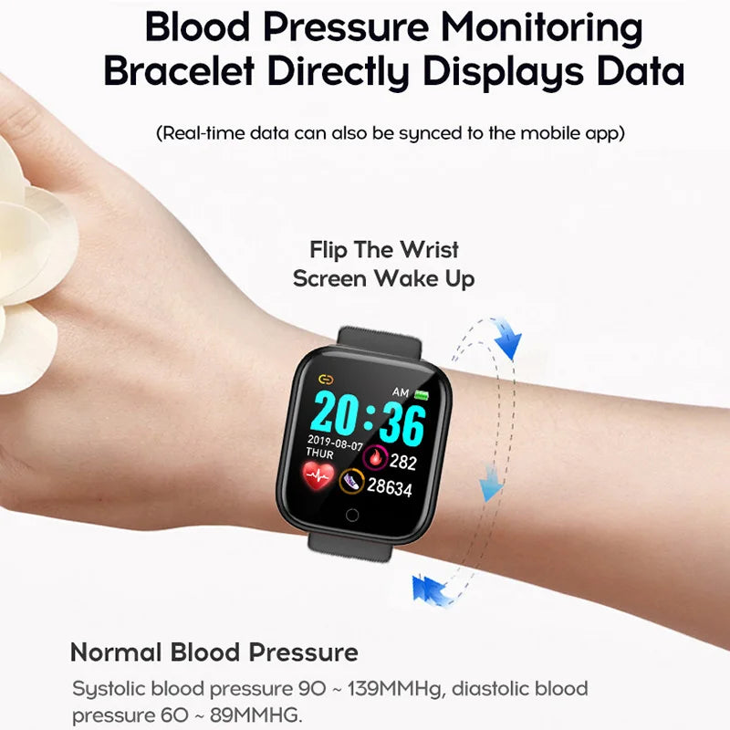 Children's Smart Digital Watch With Connected Watch Child Step Count Heart Rate Monitoring Bluetooth Wirstwatch for Men Women