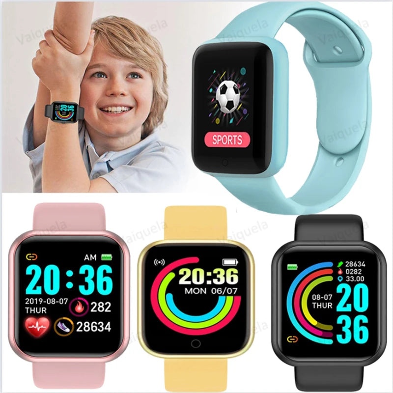 Children's Smart Digital Watch With Connected Watch Child Step Count Heart Rate Monitoring Bluetooth Wirstwatch for Men Women