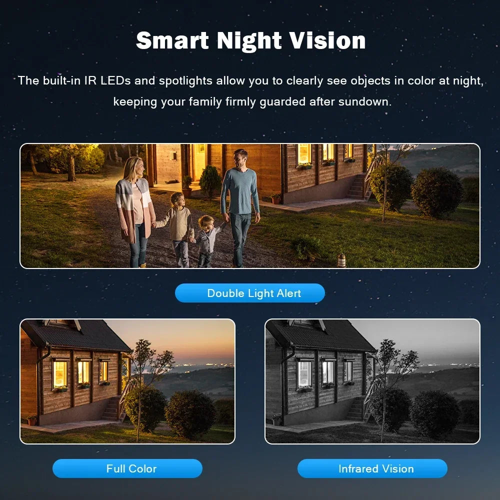 6MP WiFi Camera 12MP 10x Zoom Outdoor Night Vision CCTV Dual-screen WIFI Camera AI Automatically Security Protection Monitoring