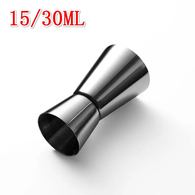 Newest 25/50ML Stainless Steel Bar Wine Cocktail Shaker Jigger Single Double Shot Drink Mixer Wine Pourers Measurer Cup Bar Tool