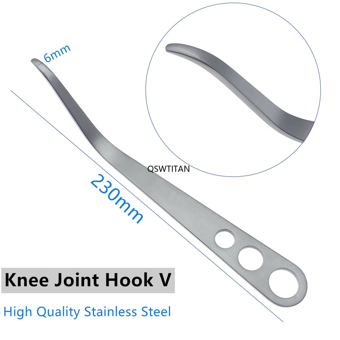 Knee Joint Hook Stainless Steel Knee Joint Retractors Bone Rry Veterinary Surgical Instrument